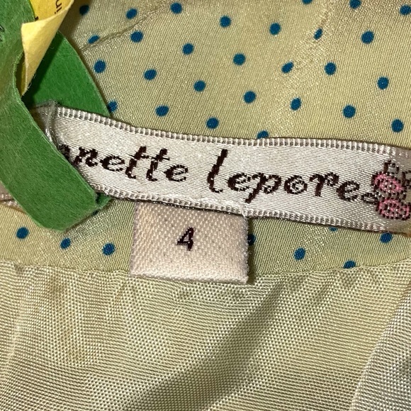 Nanette Lepore 100% Silk Blouse and Cardigan Set Light Green Peacocks 4 S Rare - Picture 8 of 12